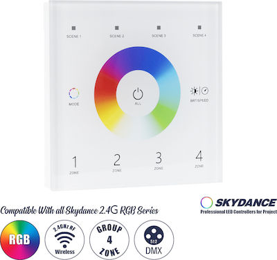 GloboStar Skydance Wireless Remote Control RF Wall Mounted Dimmer 73161