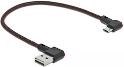 DeLock 85269 Редовна USB 2.0 към Микро USB 0.2м Черен