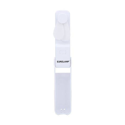 Eurolamp Φ8 Aναδιπλούμενο Fan Handheld USB Weiß