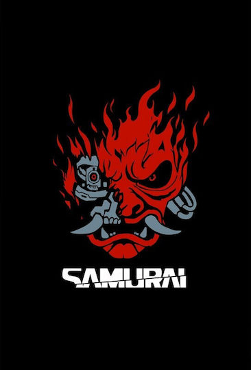 Cyberpunk 2077 Samurai Logo Tablou pe Pânză 80x50cm