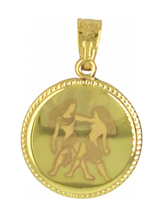 Mertzios.gr Virgin Mary Talisman Charm made of 9 K Gold