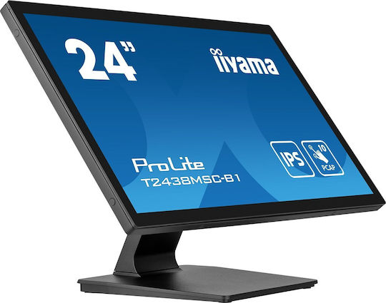 Iiyama Prolite T2438MSC-B1 IPS Touch Monitor 23.8" FHD 1920x1080 mit Reaktionszeit 5ms GTG