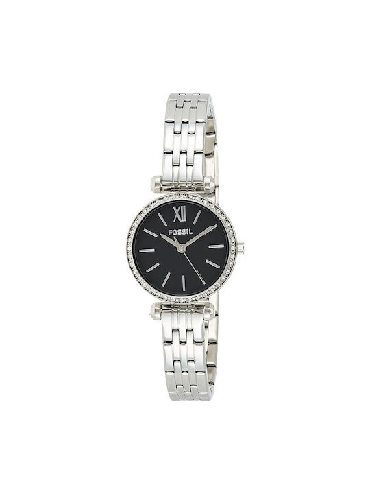 Fossil Watch with Black Metal Bracelet