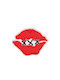 Charms Decorative Clogs Stitched Lips