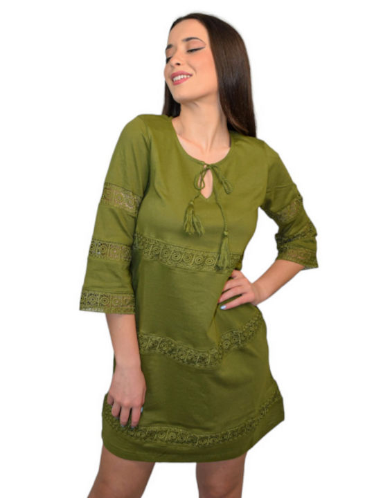 Morena Spain Mini Dress Green