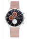 Radiant Ανδρικό Ρολόι 41mm Μπαταρίας με Μαύρο Μεταλλικό Μπρασελέ
