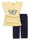 Kinder-Set mit Leggings Sommer 2Stück Yellow