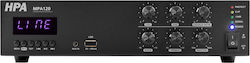HPA MPA120 HPA Integrat Amplificator comercial 120W/100V și Conexiuni USB/Bluetooth HPA MPA120 HPA Integrat Amplificator comercial 120W/100V și Conexiuni USB/Bluetooth