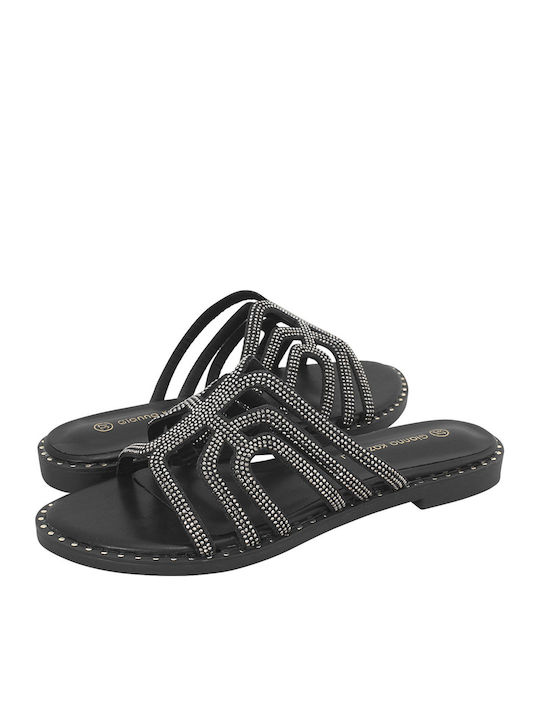 Nabere Women's Flat Sandals in Black Color