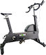 Luxury Fitness Upright Exercise Bike with Air Resistance and Wheels