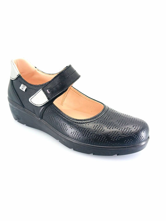 Laura Azana Anatomic Leather Ballerinas Black