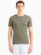 Emporio Armani T-shirt Bărbătesc cu Mânecă Scurtă Verde
