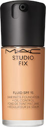 M.A.C Studio Fix Лилаво/бяло SPF15 NC35 30мл