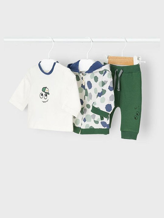 Mayoral Kids Sweatpants Set Green 2pcs