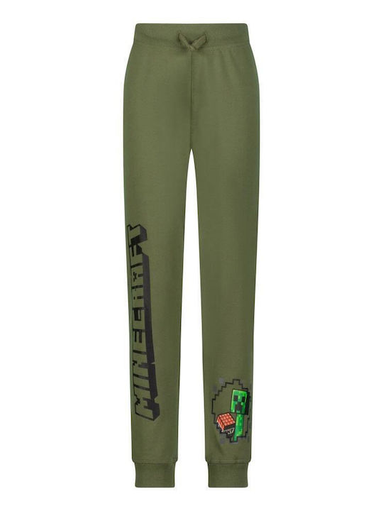 Minecraft Copilăresc Pantalon de Trening Verde 1buc