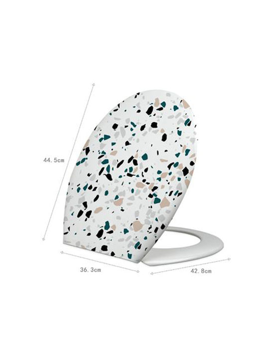 ForHome Καπάκι Λεκάνης Πλαστικό 42.8x36.3cm Πολύχρωμο