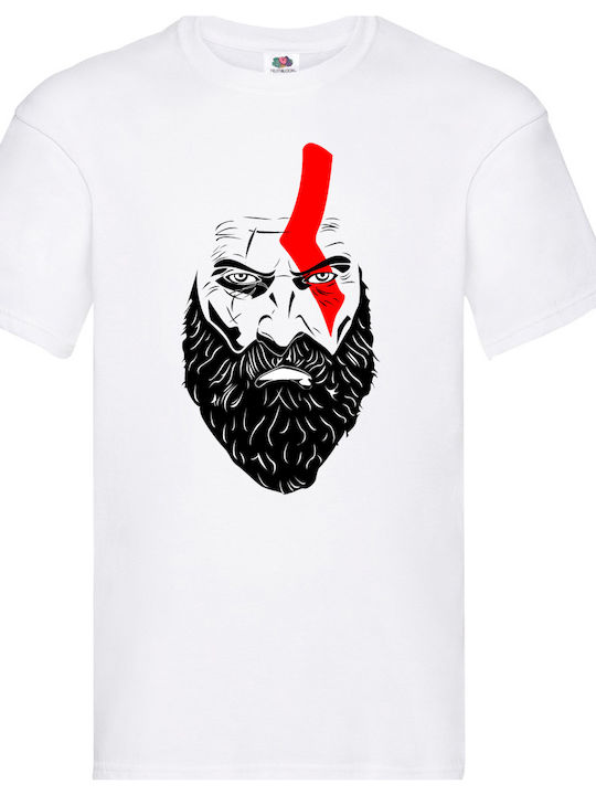 Fruit of the Loom God Of War Tricou Alb Bumbac