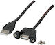 EFB USB 2.0 Kabel USB-A-Stecker - USB-A-Buchse Schwarz 3m K5291SW.3V2