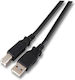 EFB USB 2.0 Cable USB-A male - USB-B male Μαύρο 1m K5255SW.1