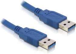 DeLock 82536 USB 2.0 USB-A male σε USB-A male Μπλε 3m