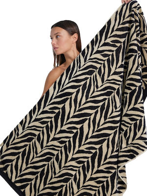 Noidinotte Beach Towel Cotton Black 170x90cm.