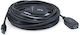 Equip USB 2.0 Cablu USB-A - USB-A female Negru 10m 133347