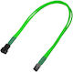 Καλώδιo Nanoxia 3-pin Extension 30 Cm Single Neon-green