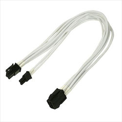 Καλώδιo Nanoxia Pci-e 6 To 6+2-pin 30 Cm Single White Καλώδιo Nanoxia Pci-e 6 To 6+2-pin 30 Cm Single White