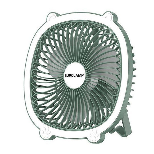 Tisch Klimaanlage Wiederaufladbar Mit LED Licht F17 Fan USB 5W Grünes