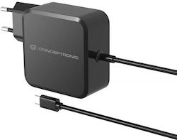Conceptronic OZUL05BE 100W 5V USB-C Cu Cablu De Alimentare Detașabil Conceptronic OZUL05BE 100W 5V USB-C Cu Cablu De Alimentare Detașabil