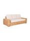 Tropel Baumsessel-Sofa Außenbereich Holz mit Kissen 192x88x70cm