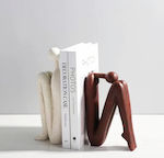 Bookend Ecru / Brown Figures Set