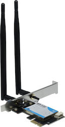 Κάρτα Δικτύου Inter-tech Wi-fi 5 Pcie Adapter Ep-132 Antenne Bluetooth 4.2 Κάρτα Δικτύου Inter-tech Wi-fi 5 Pcie Adapter Ep-132 Antenne Bluetooth 4.2