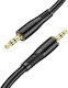 Hoco 3.5mm Jack Cable 3.5mm Male - 3.5mm Male Black Length 1m