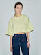 PCP S’il Vous Plait Women's Crop T-shirt Yellow