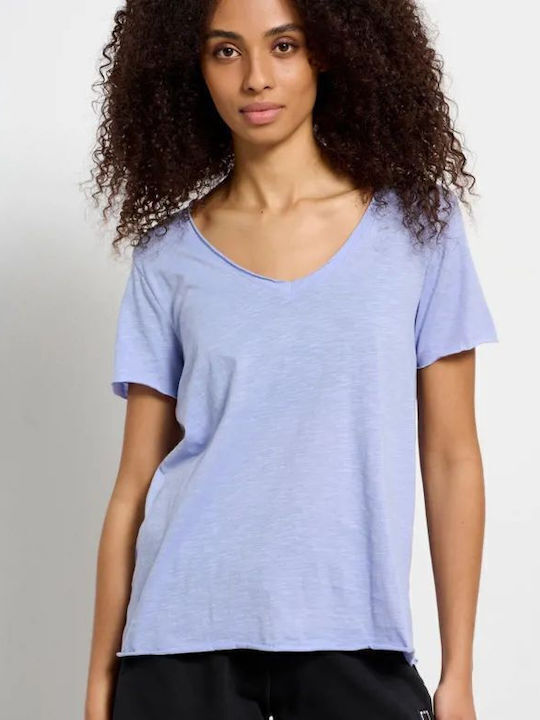 BodyTalk Γυναικείο T-shirt με V Λαιμόκοψη Blueb...