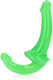Shots Strapless Strap On με Dildo σε Πράσινο Χρώμα