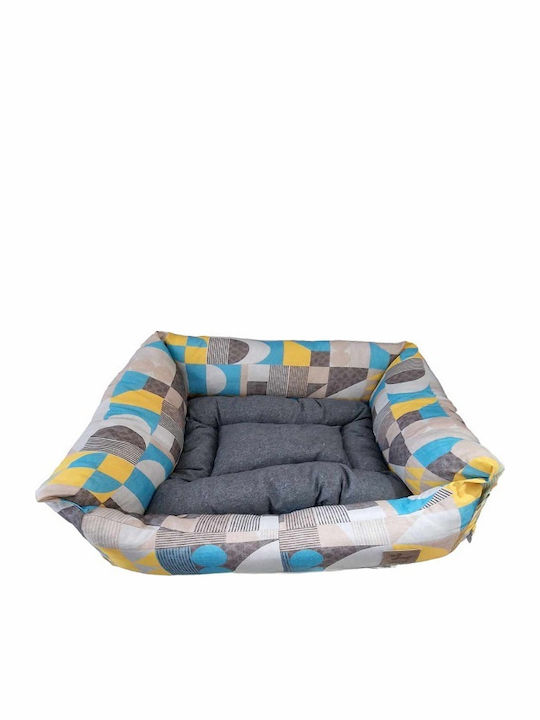 Pqp Pet Rectangular Bed Pet Bed 85x76cm Grey Multicoloured Designs
