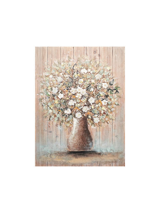 Inart Flowerpot I Painting on Canvas 70x100cm