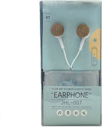Summer Enjoy Jhl-007 În ureche Handsfree cu două căști cu mufă 3.5mm Alb