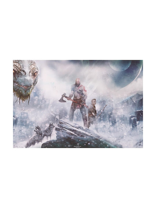 Afiș God Of War Kratos And Atreus 90x61cm