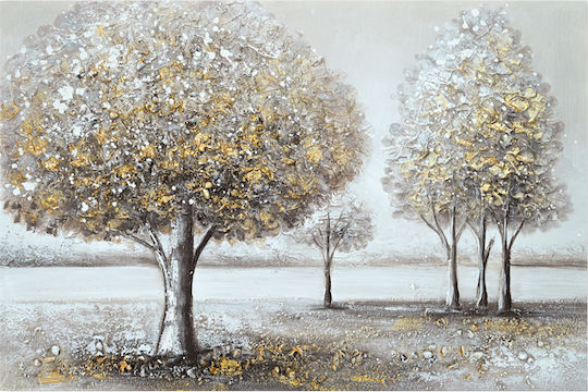 Inart Forest Gemälde auf Leinwand 90x60cm
