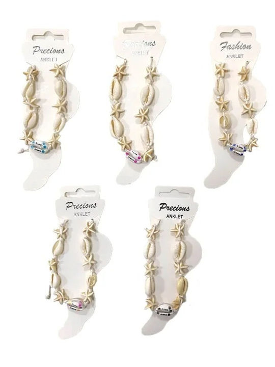 Foot Bracelet Shells 12pcs - Shell Anklet