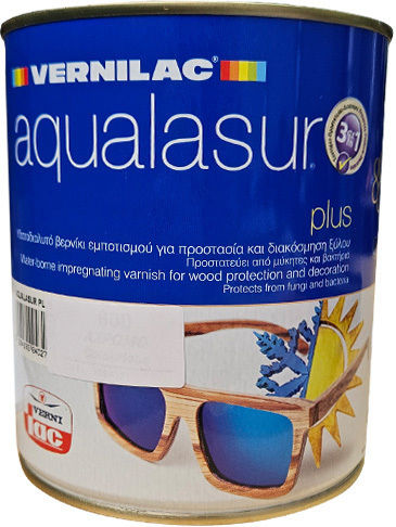 Vernilac Aqualasur Plus Impregnation Varnish Water 606 Mahogany 750ml