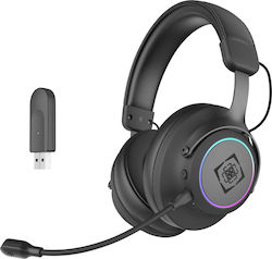 Deltaco DH440 Wireless Over Ear Gaming Headset with Connection USB