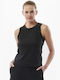 Body Action Bluză Sportivă pentru Femei Fără mâneci black
