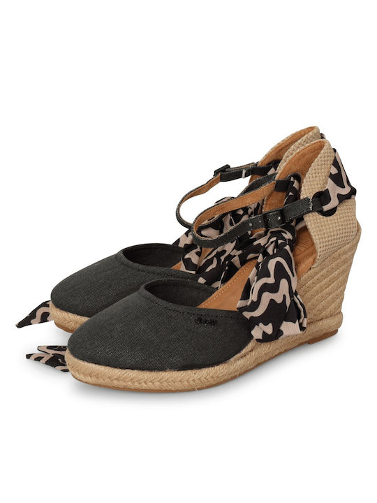 Jeep Women's Platform Espadrilles Black