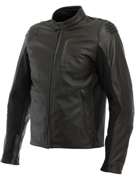 Dainese Istrice Men's Motorcycle Jacket Leather 4 Seasons Brown