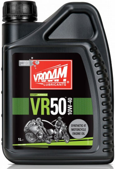 Vrooam Synthetic Motorcycle Oil for Four-Stroke Engines 10W-40 1lt