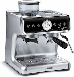 Polti G50S Αυτόματη Μηχανή Espresso Πίεσης 15bar με Μύλο Άλεσης Ασημί